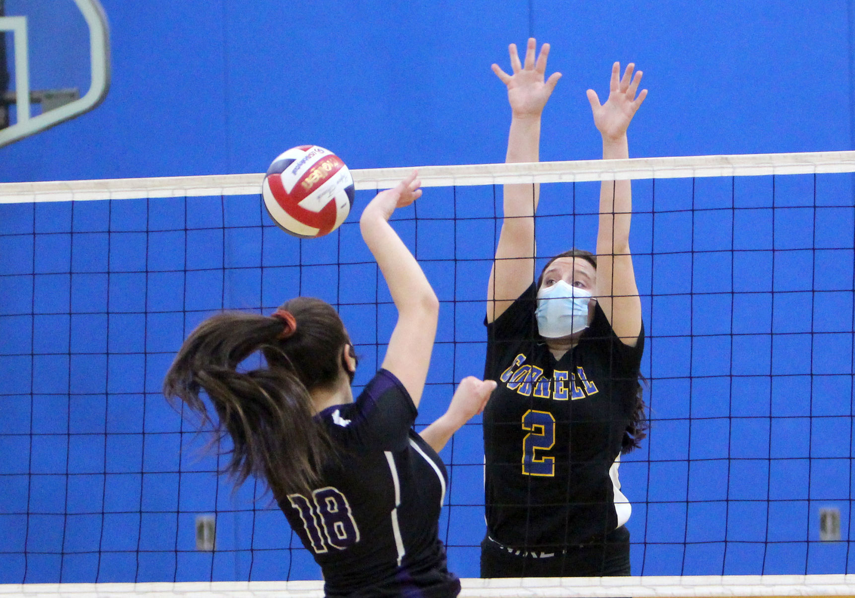 Lake Holcombe at Cornell volleyball 10-15-20